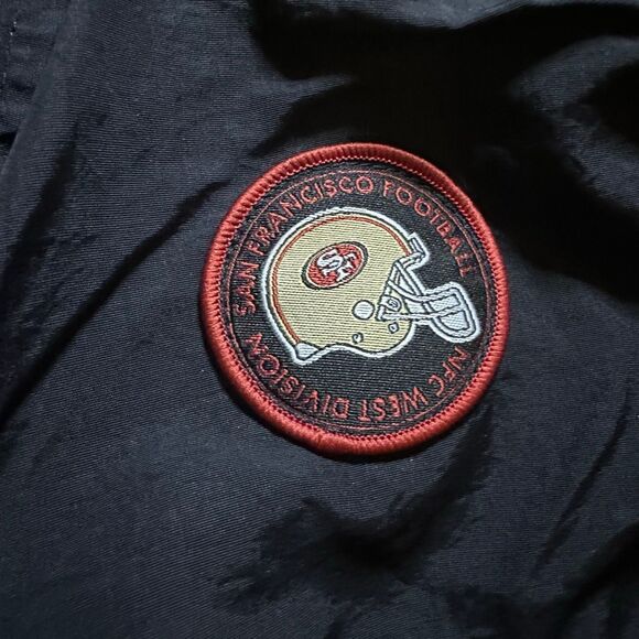 NFL San Francisco 49ers xs black windbreaker pants - Picture 3 of 11